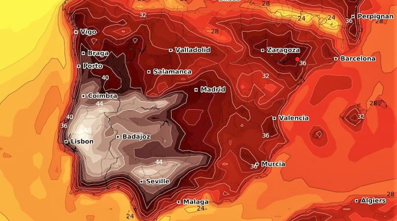 Algarve-Hitze im August 2018 auch auf der gesamten iberischen Halbinsel